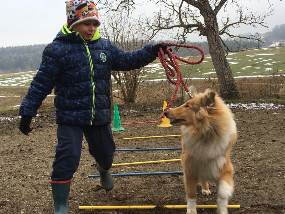 Kind mit Hund